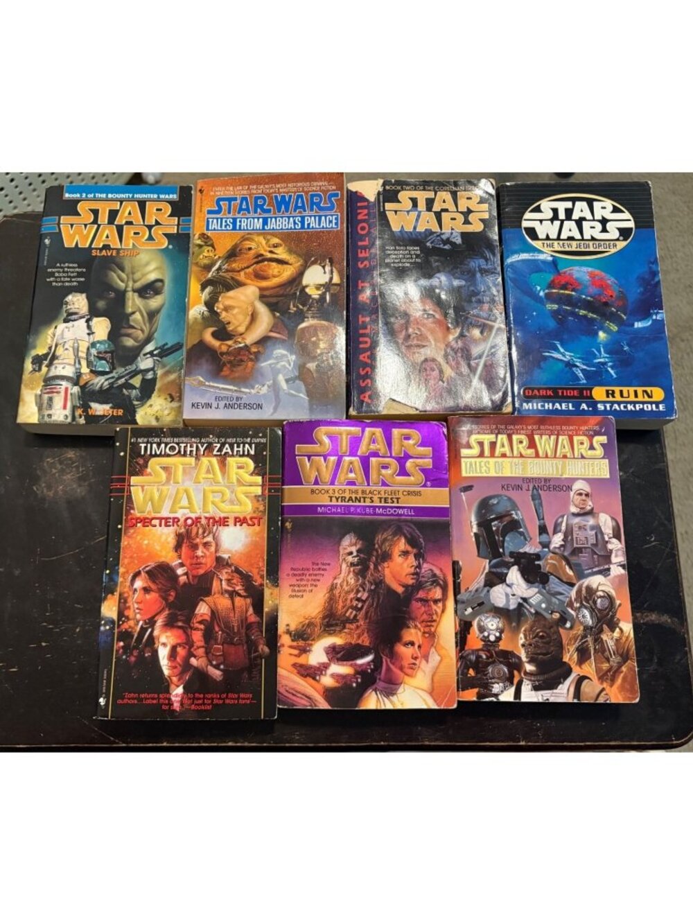 Star Wars Paperback Lot Of 7 Books Sci-Fi Legends Expanded Universe Collection